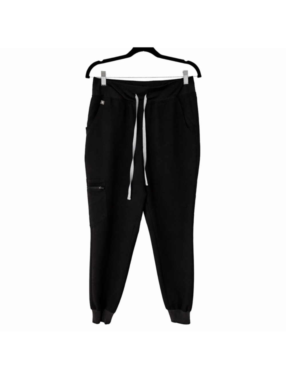 Figs Black Joggers with Contrast Drawstrings (MP)